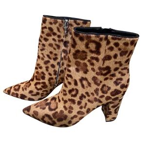 Leopard Print Ankle Boots